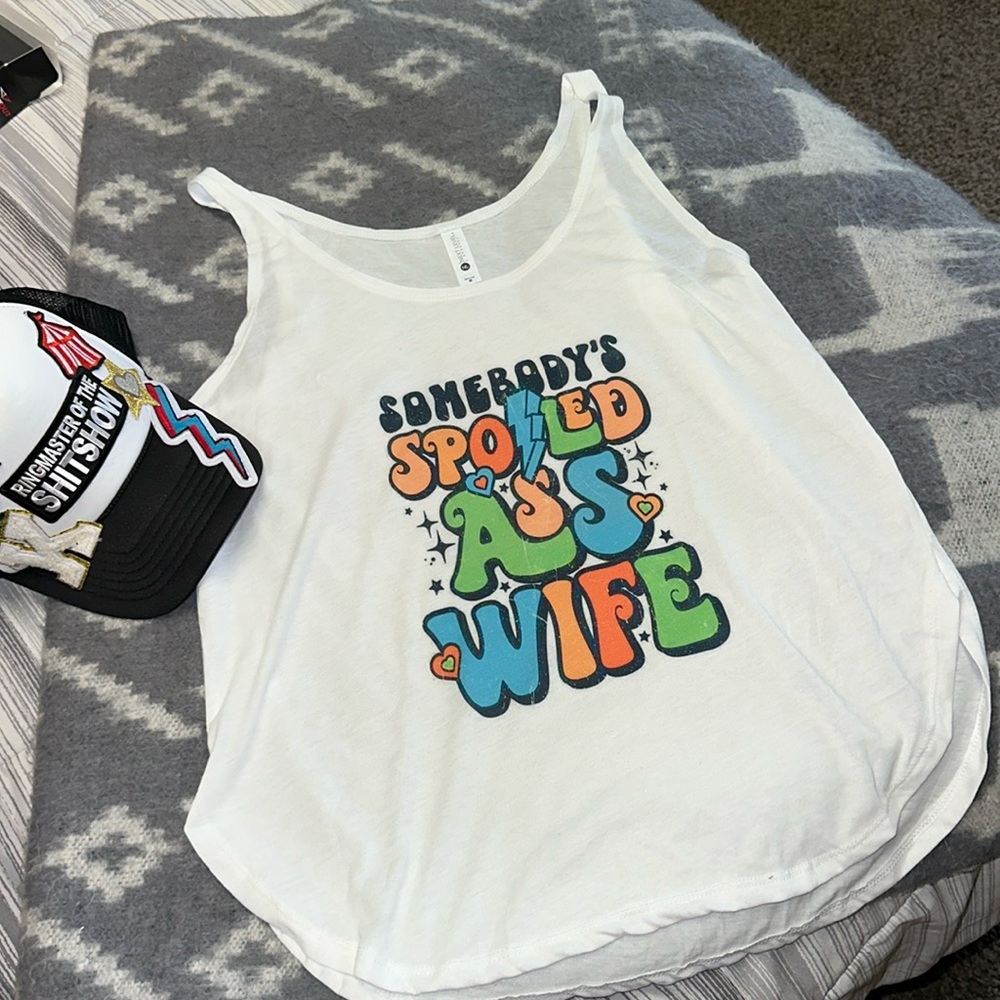 Somebody’s Spoiled Ass Wife Tank Top 
HOST PICK🎉